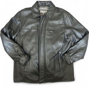 Vintage Wilsons Leather Black Bomber-Style Leather Jacket